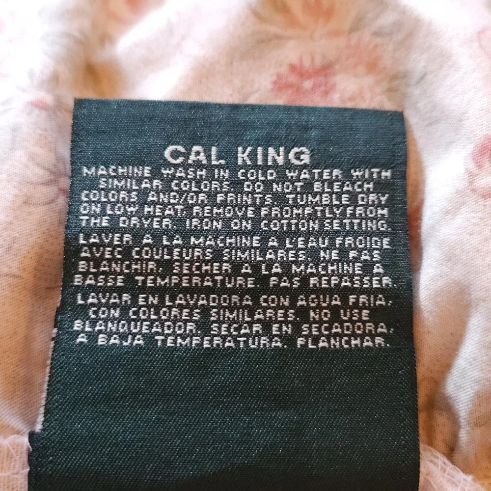 VTG Ralph Lauren Bedskirt Cal King 15